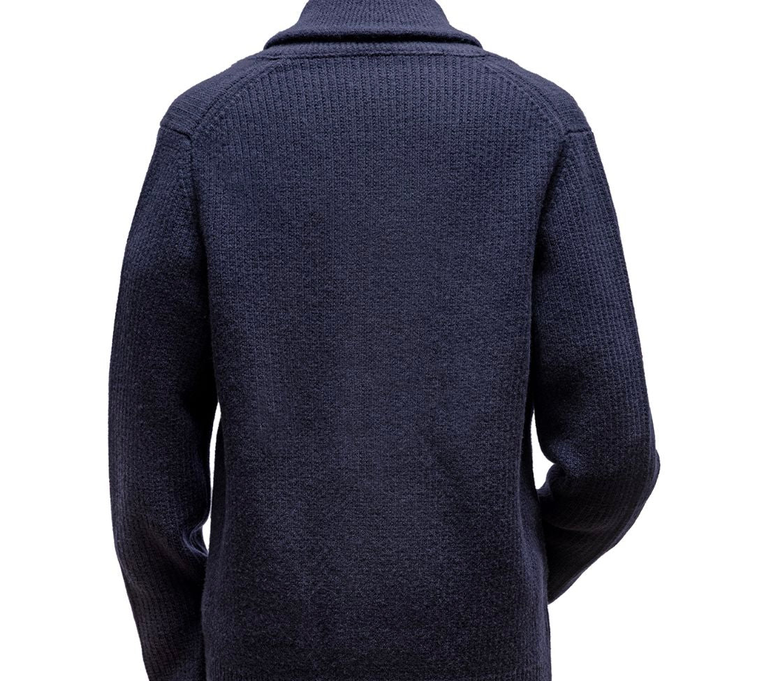 Borélio's Cardigan mit Schalkragen dunkelblau Atelier Treger 