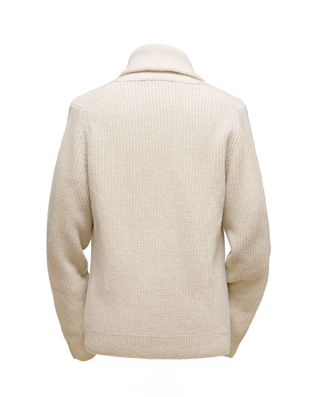 Borélio's Cardigan mit Schalkragen Elfenbein Atelier Treger 