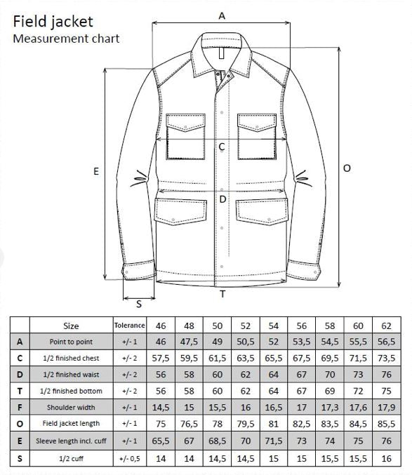 Field Jacket, wasserabweisender Oberstoff - Schwarz Atelier Treger 