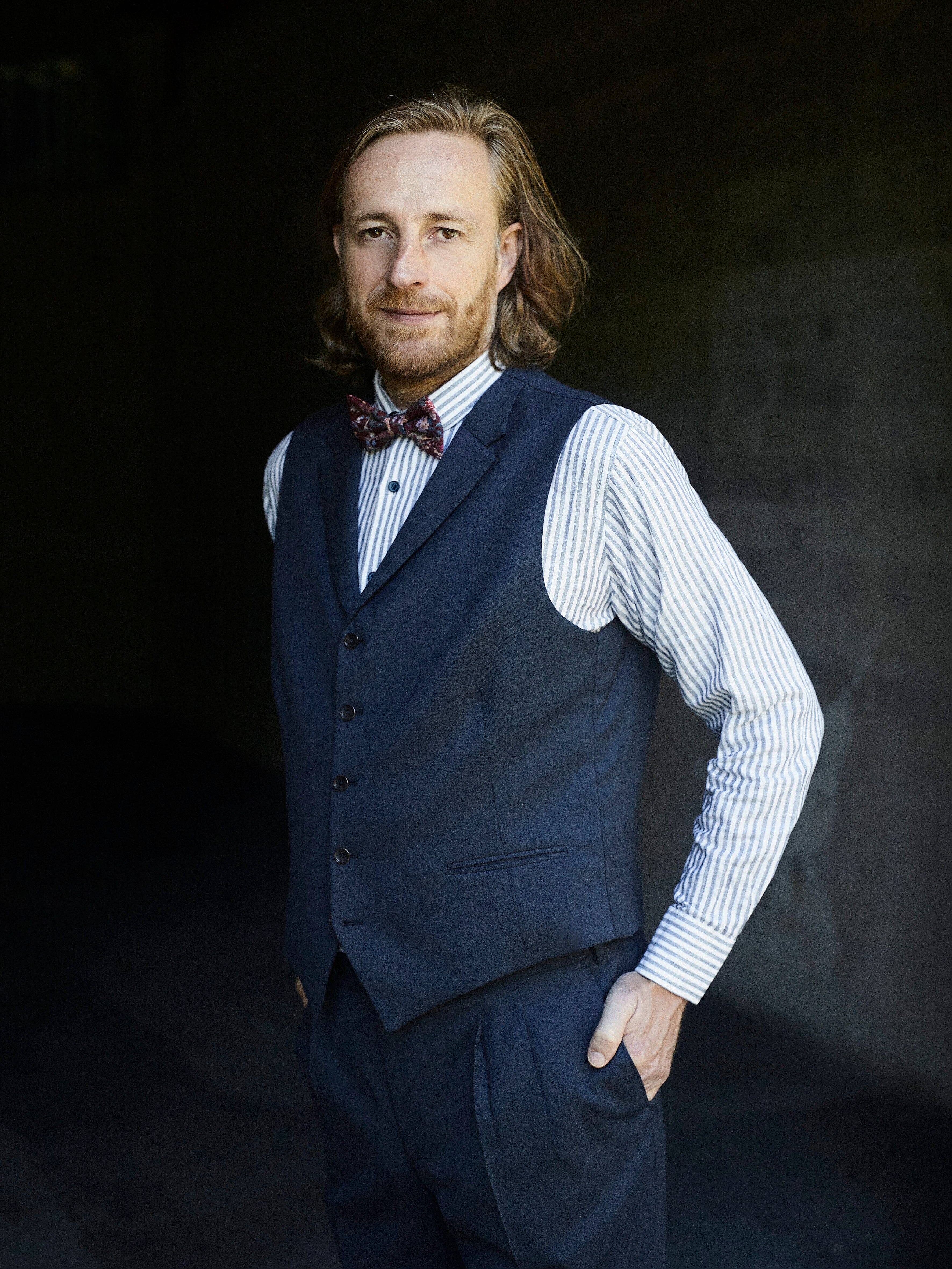 Gilet Benny Blue - Schweizer Design Gilet Atelier Treger 