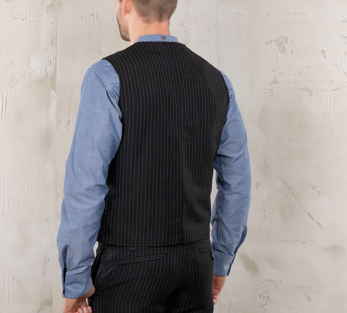Gilet Chicago black Gilet Atelier Treger 