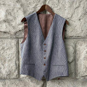 Gilet Lou Linen - Schweizer Design Gilet Atelier Treger 