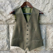 Gilet Orlando oliv - Schweizer Design Gilet Atelier Treger 