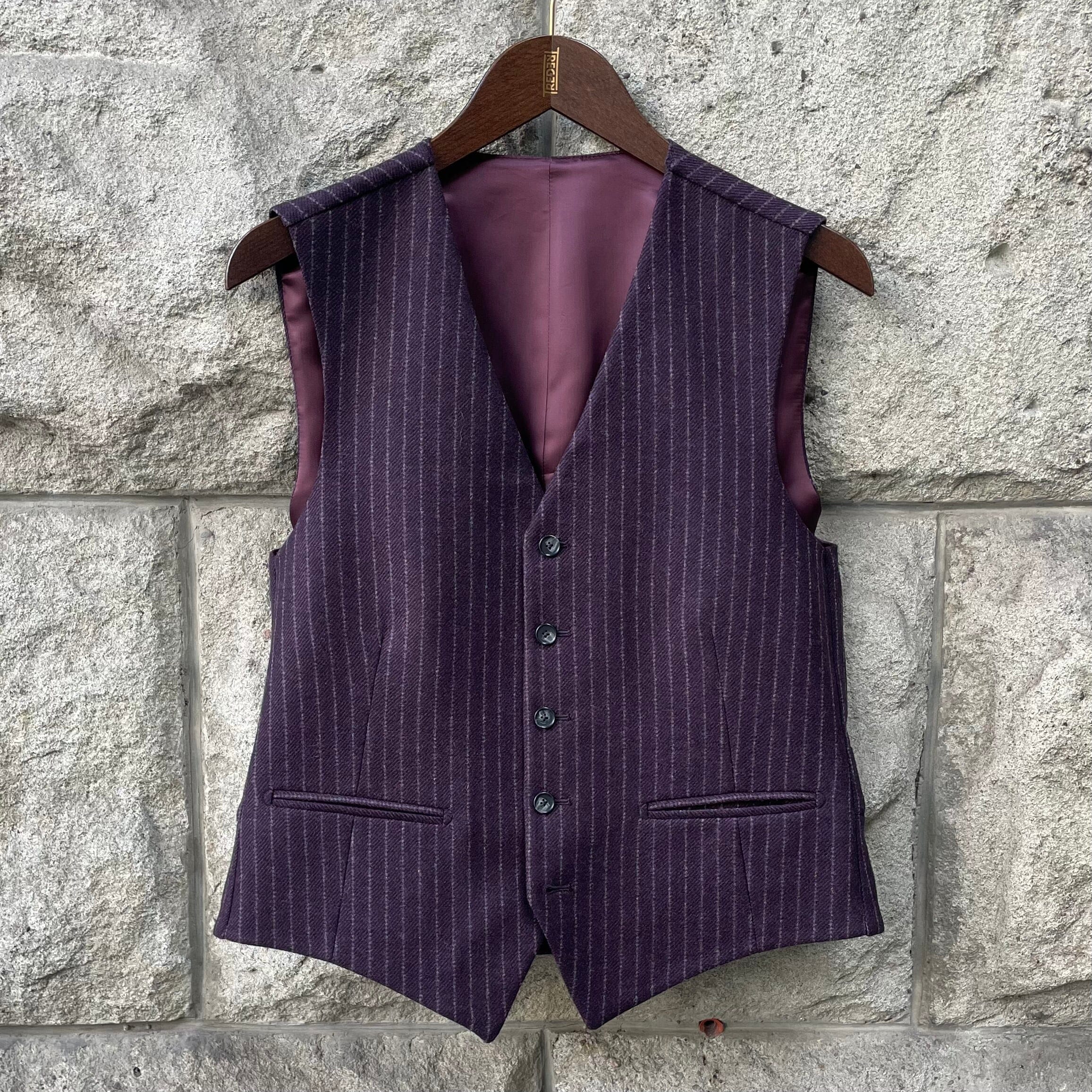 Gilet Orlando plum - Schweizer Design Gilet Atelier Treger 