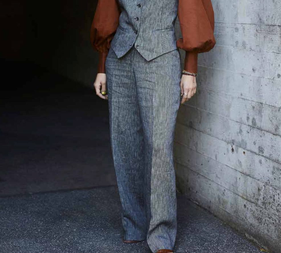 Hose Lou Linen Woman - Schweizer Design Atelier Treger 