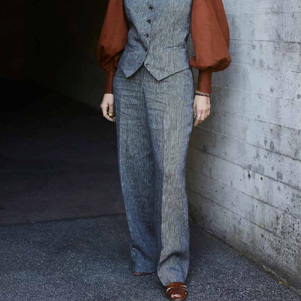 Hose Lou Linen Woman - Schweizer Design Atelier Treger 
