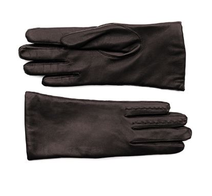 Klassische Damen Lederhandschuhe - dunkelbraun Atelier Treger 