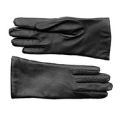 Klassische Damen Lederhandschuhe - schwarz Atelier Treger 