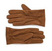 Klassische Herren Wildlederhandschuhe - cognac Atelier Treger 