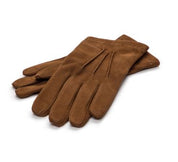 Klassische Herren Wildlederhandschuhe - cognac Atelier Treger 