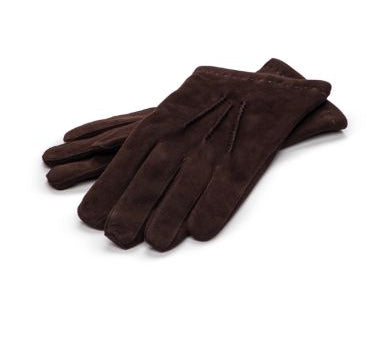 Klassische Herren Wildlederhandschuhe - nussbraun Atelier Treger 