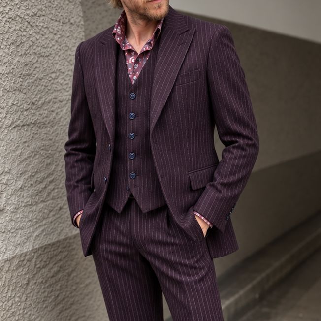 Sakko Orlando plum - Schweizer Design Atelier Treger 