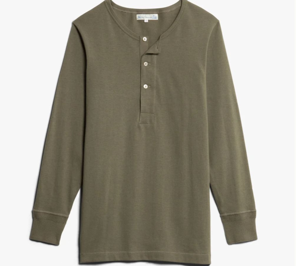 Shirt langarm - Farbe army 206 Atelier Treger 