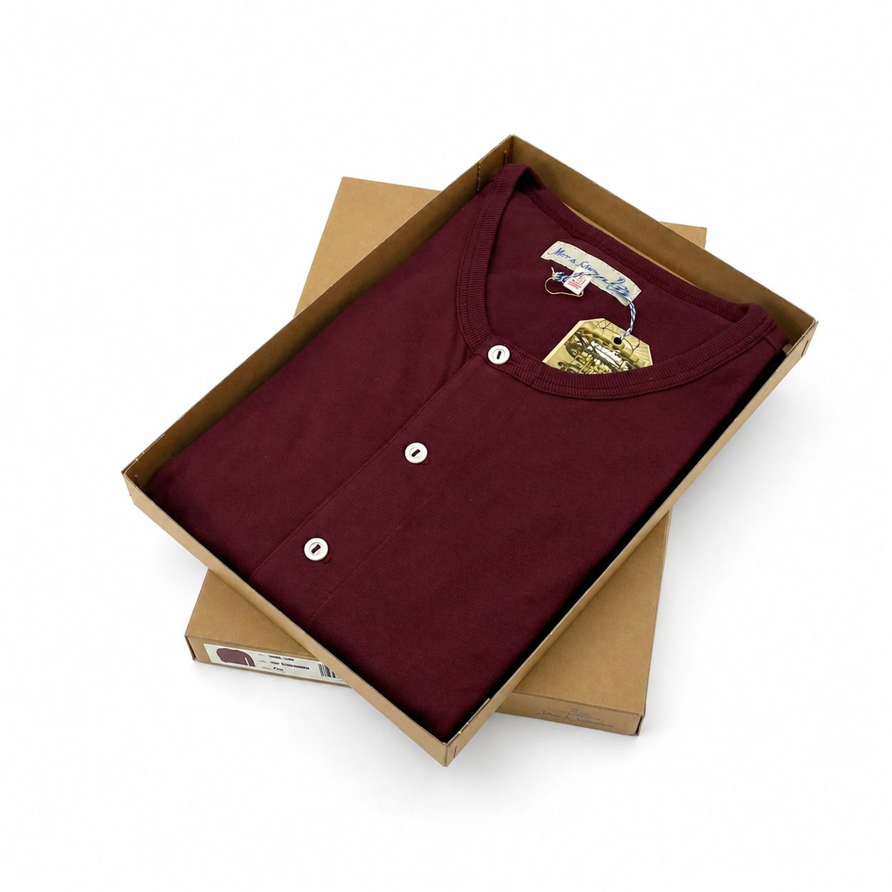 Shirt langarm - Farbe Burgund 2M06.506 Atelier Treger 