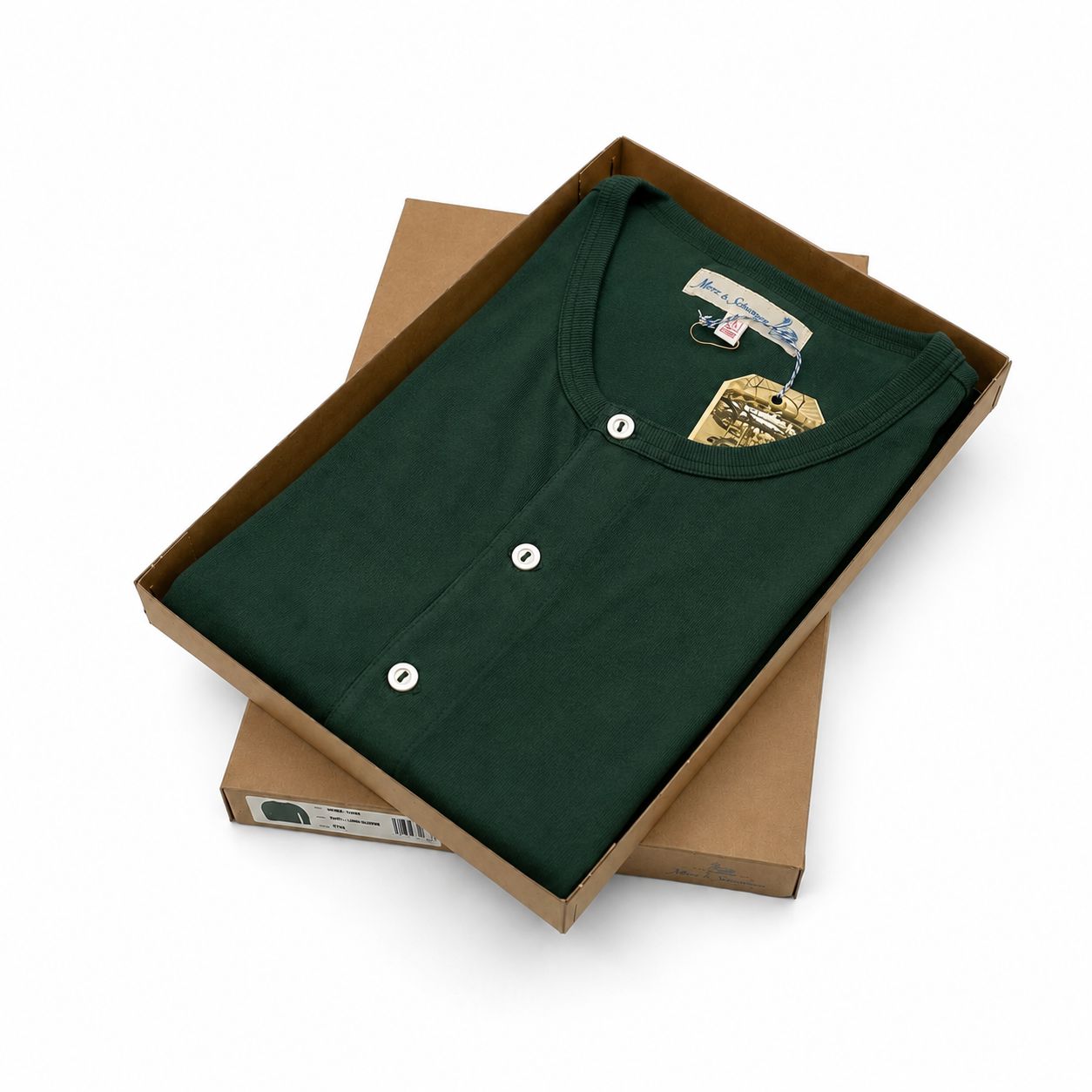 Shirt langarm - Farbe forest green Atelier Treger 