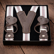 TREGER C07 mit Lederlaschen 25mm Hosenträger Atelier Treger 