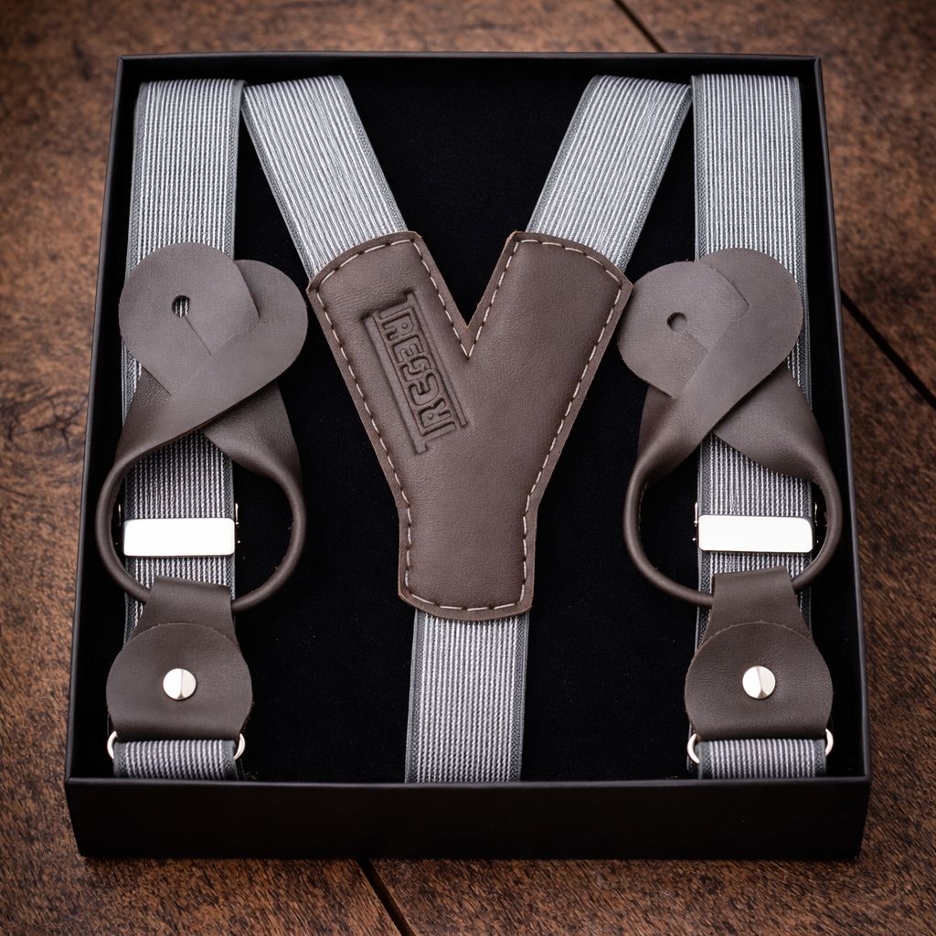 TREGER C09 mit Lederlaschen 25mm Hosenträger Atelier Treger 