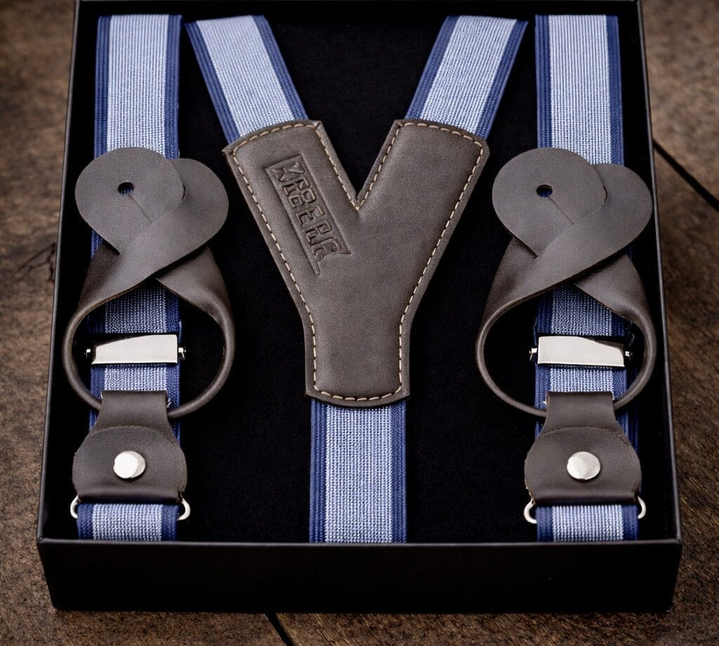 TREGER C10 mit Lederlaschen 25mm Hosenträger Atelier Treger 
