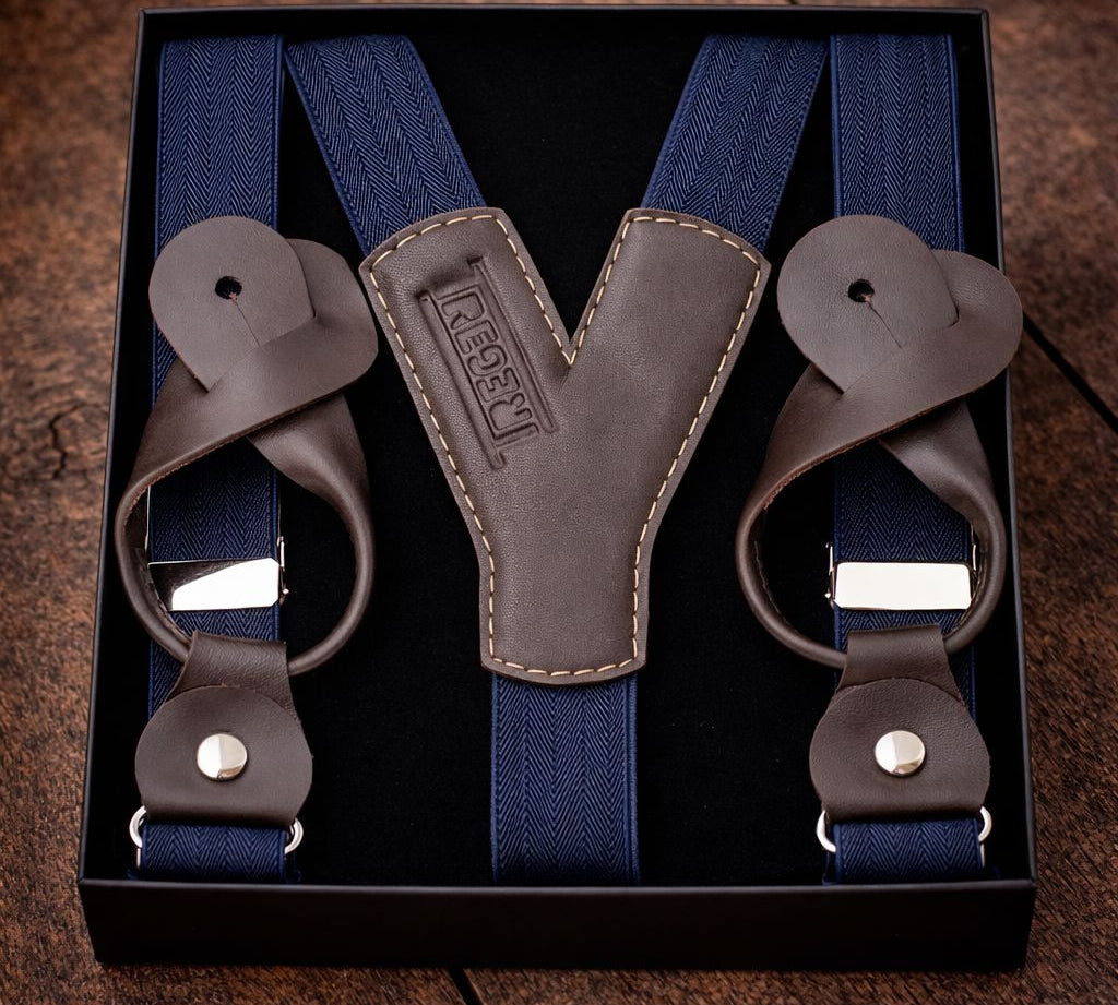 TREGER C1.1 mit Lederlaschen 25mm Hosenträger Atelier Treger 