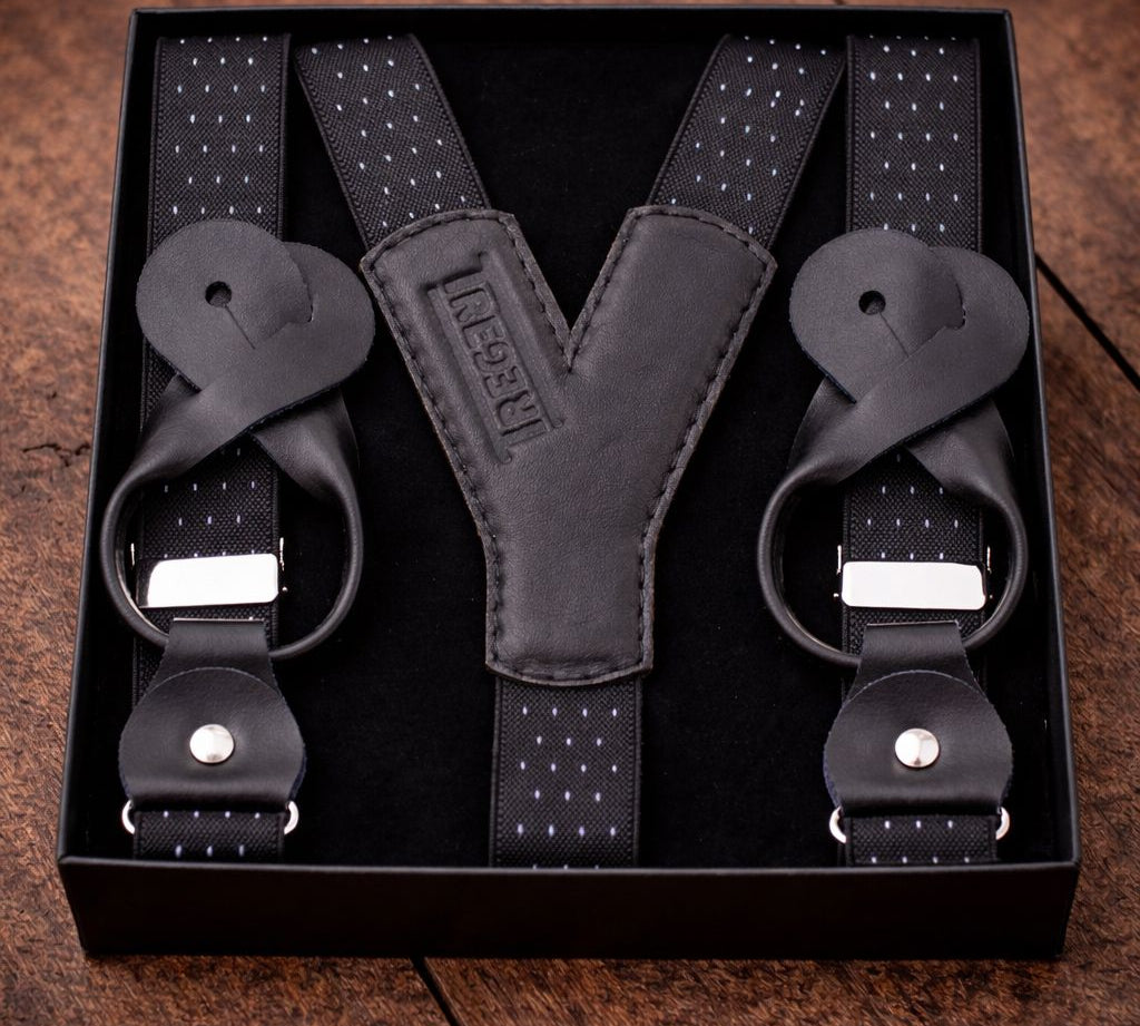 TREGER C1.10 mit Lederlaschen 25mm Hosenträger Atelier Treger 