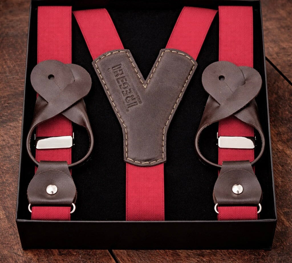 TREGER C12 mit Lederlaschen 25mm Hosenträger Atelier Treger 