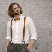 TREGER C19 mit Lederlaschen 25mm Hosenträger Atelier Treger 