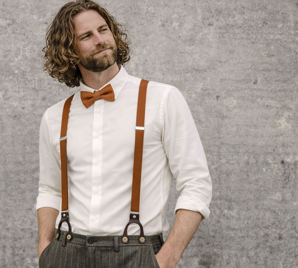 TREGER C19 mit Lederlaschen 25mm Hosenträger Atelier Treger 