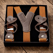 TREGER C19 mit Lederlaschen 25mm Hosenträger Atelier Treger 