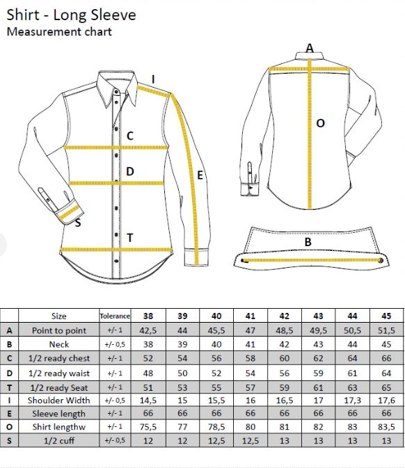 Twill Business Hemd, Doppelmanschette Atelier Treger 