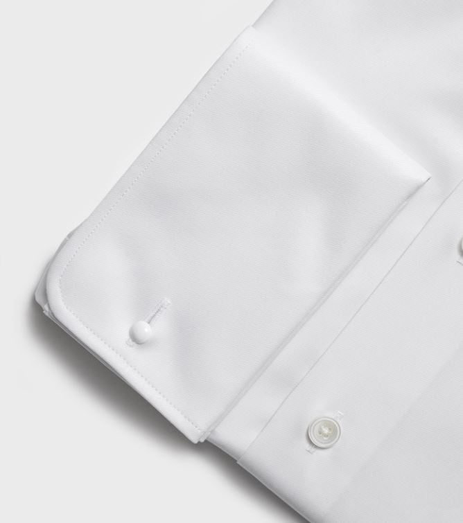 Twill Business Hemd, Doppelmanschette Atelier Treger 