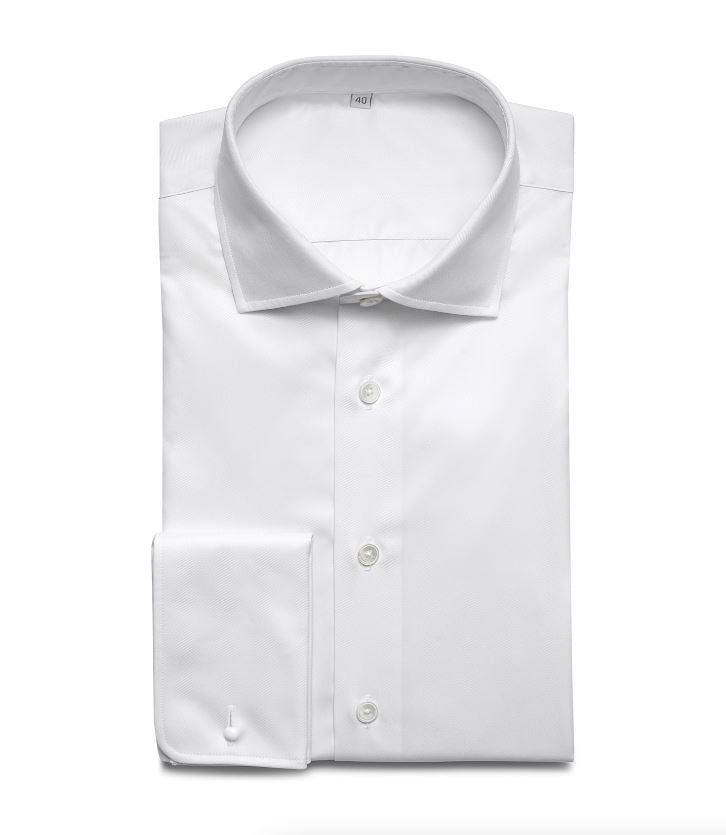 Twill Business Hemd, Doppelmanschette Atelier Treger 