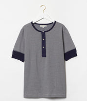 Shirt kurzarm - Farbe schwarz weiss gestreift Atelier Treger 